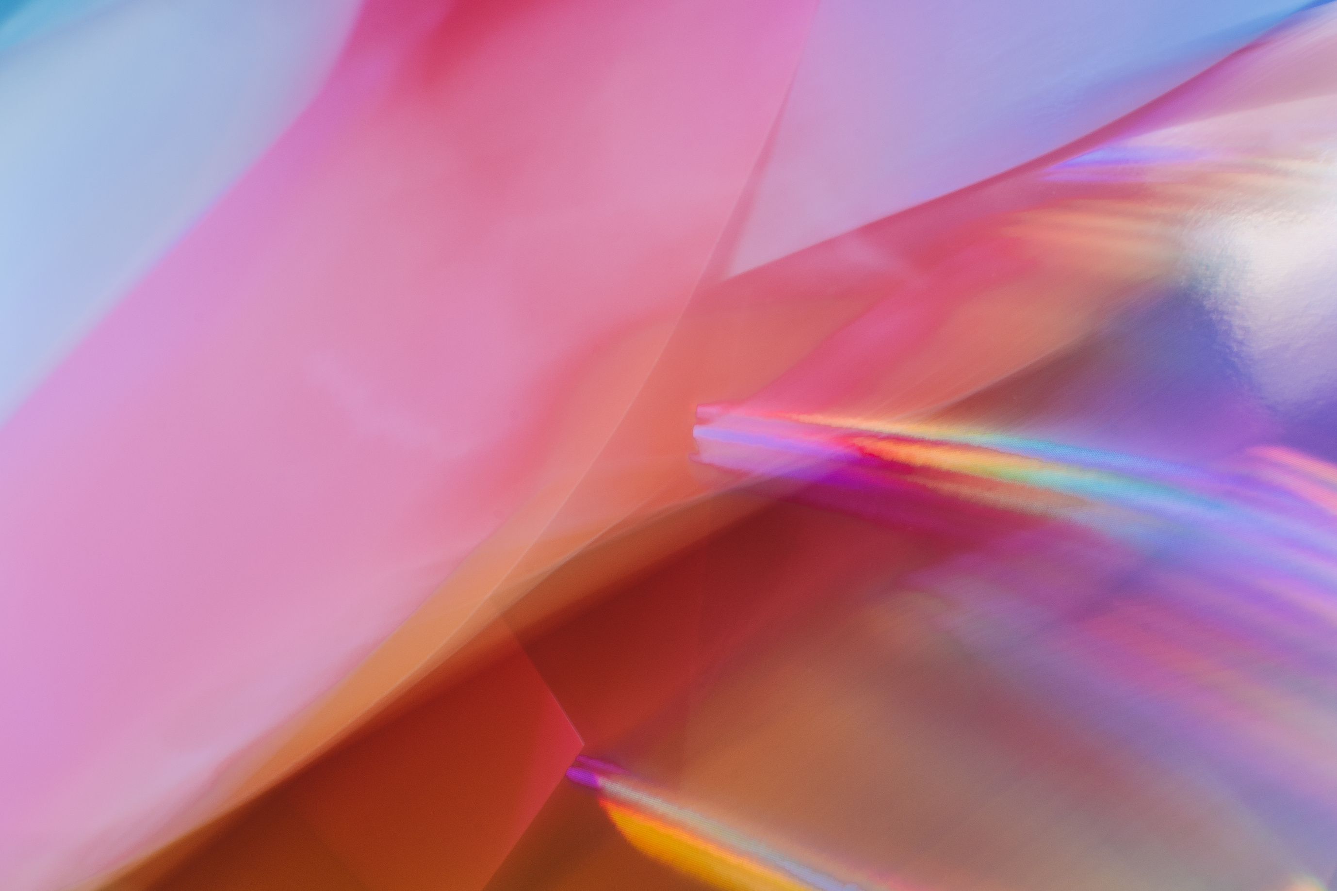 Pink Abstract Holographic 